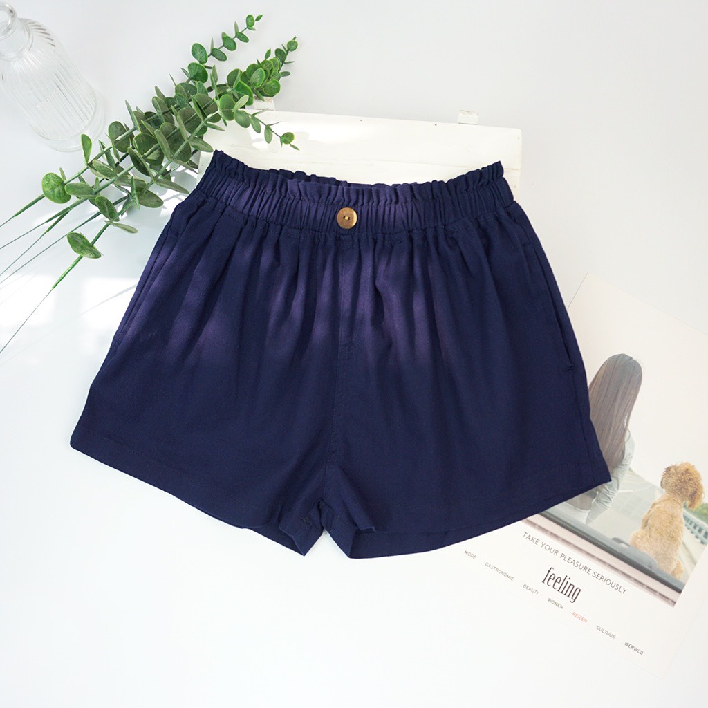 QUẦN SHORT LINEN BKID NHIỀU MÀU CHO BÉ 19-37KG