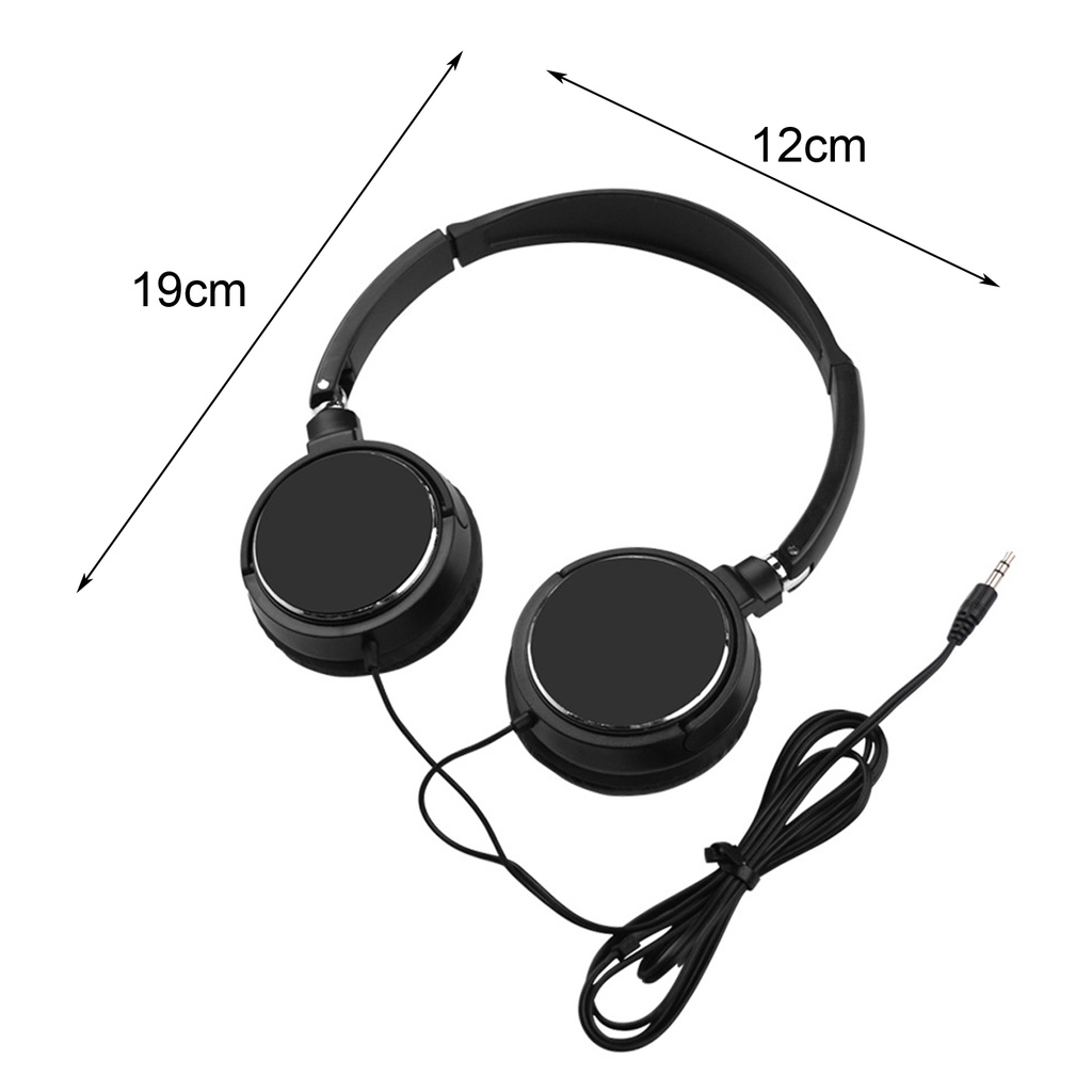 Universal Headphone Over Ear HiFi Stereo Sound Portable Wired Headset for Mobile Phone