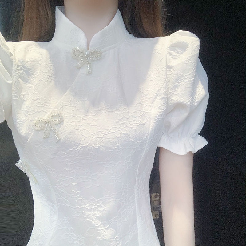Đầm Sườn Xám Ôm Eo Phong Cách Trung Hoa Nữ Tính