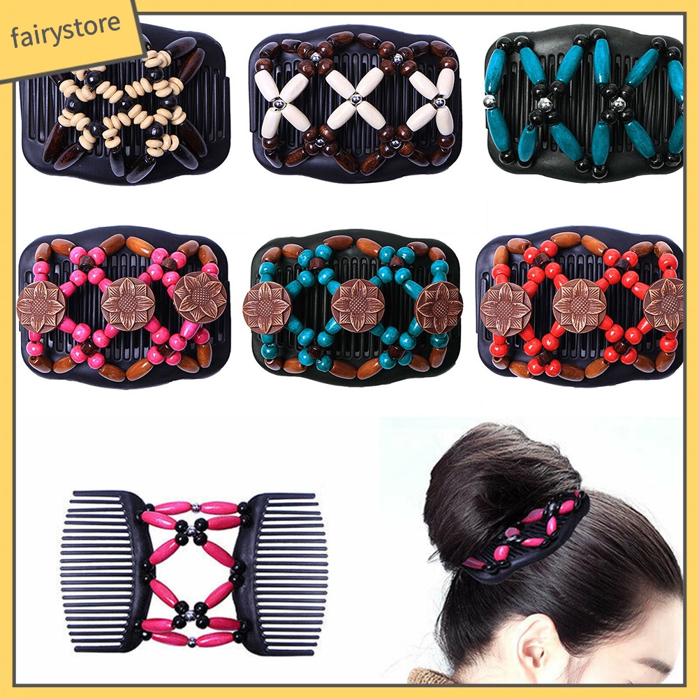 Lược Gỗ Cài Tóc Phong Cách Vintage Thời Trang Cho Nữ