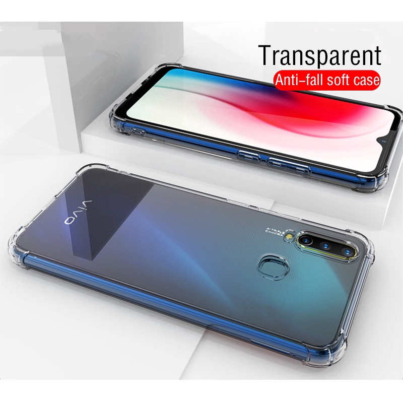 Ốp điện thoại mềm trong suốt chống sốc cho VIVO V20 V21 V23E S1 Pro U10 Y11 Y12 Y15 Y17 Y19 Y12S Y12A Y20 Y20i Y20S Y30 Y50 Y52 Y72 Y21 Y21S Y21T Y33T Y33S Y31 Y51 Y51A Y73 Y15A Y15S