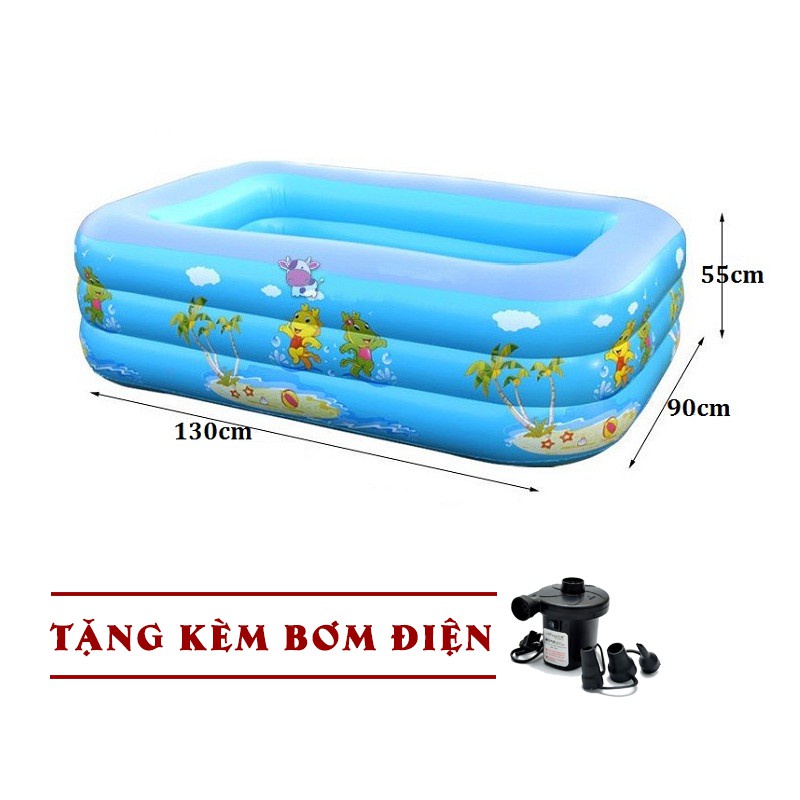 Bể bơi 2, 3 tầng cỡ lớn cho bé, hồ bơi phao bơi các loại 1M3 1M5 1M8