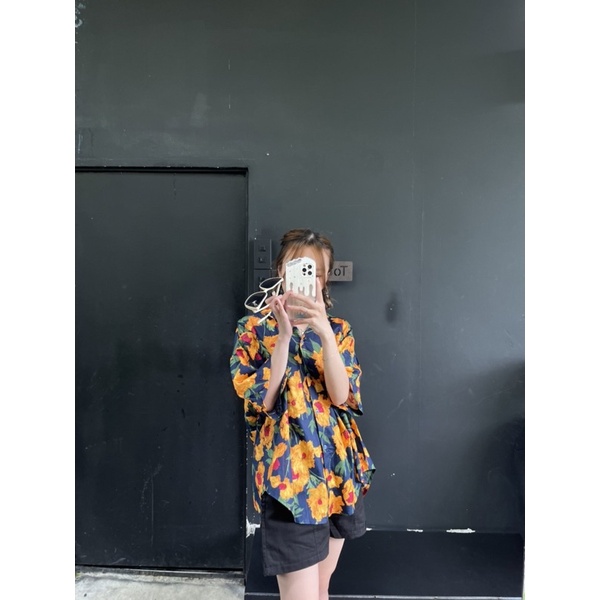 Somi Orange - Somi hoạ tiết hình thật  k10