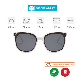Kính mát nam nữ thiết kế tinh tế với 3 chấm góc, phụ kiện thời trang nhiều màu sắc - 301