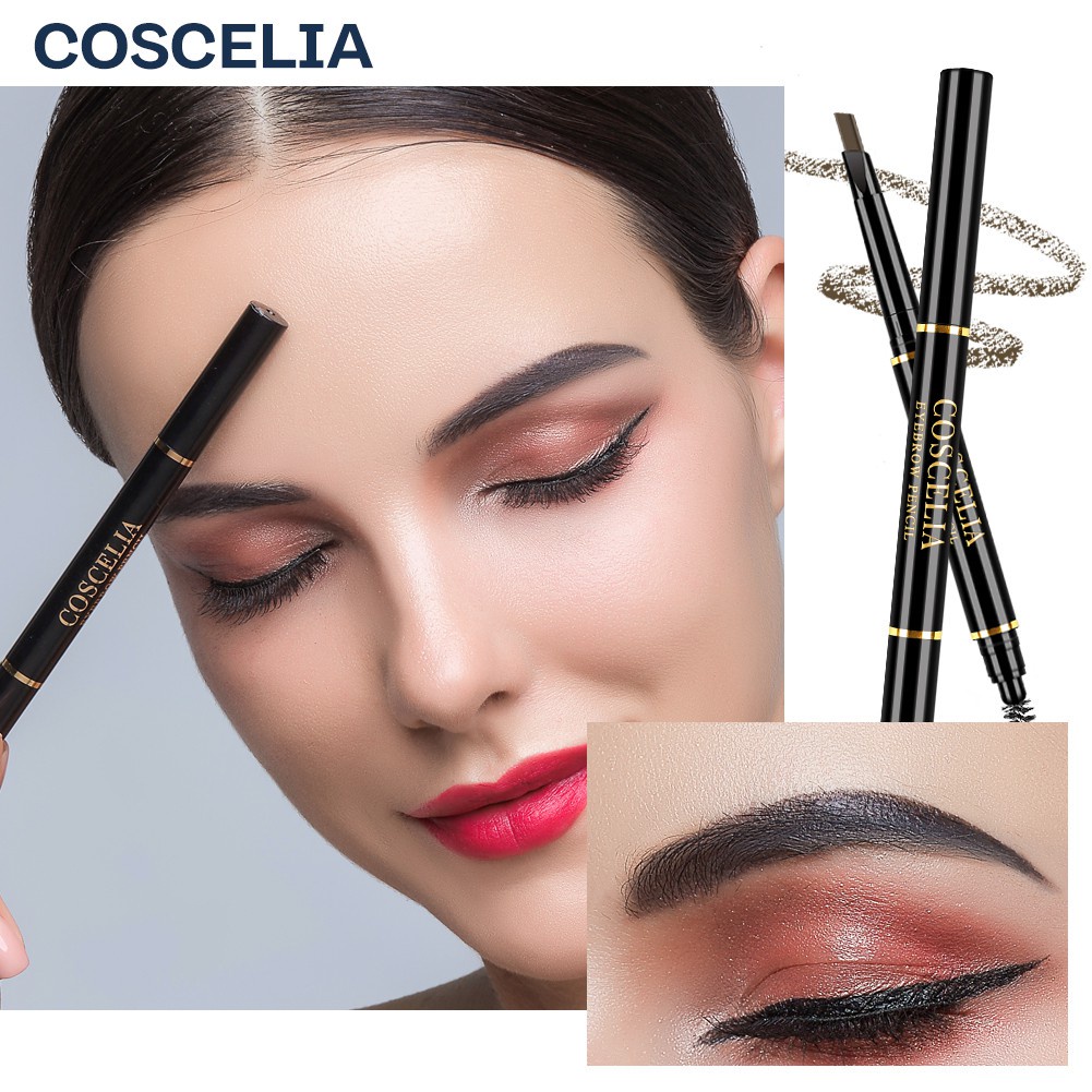 [Hàng mới về] Bút Kẻ Lông Mày Coscelia Hai Đầu Chống Thấm Nước Lâu Trôi Không Nhòe 6 Màu Tùy Chọn