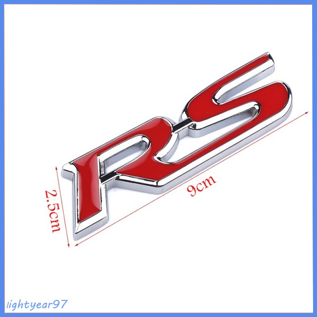 Sticker Logo RS Dán Trang Trí Xe Hơi Ford