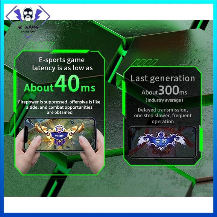 Tai nghe chơi game không dây G11 TWS Bluetooth 5.0 - Âm trầm mạnh mẽ, micrô có độ trễ cực thấp, chống nước IPX5