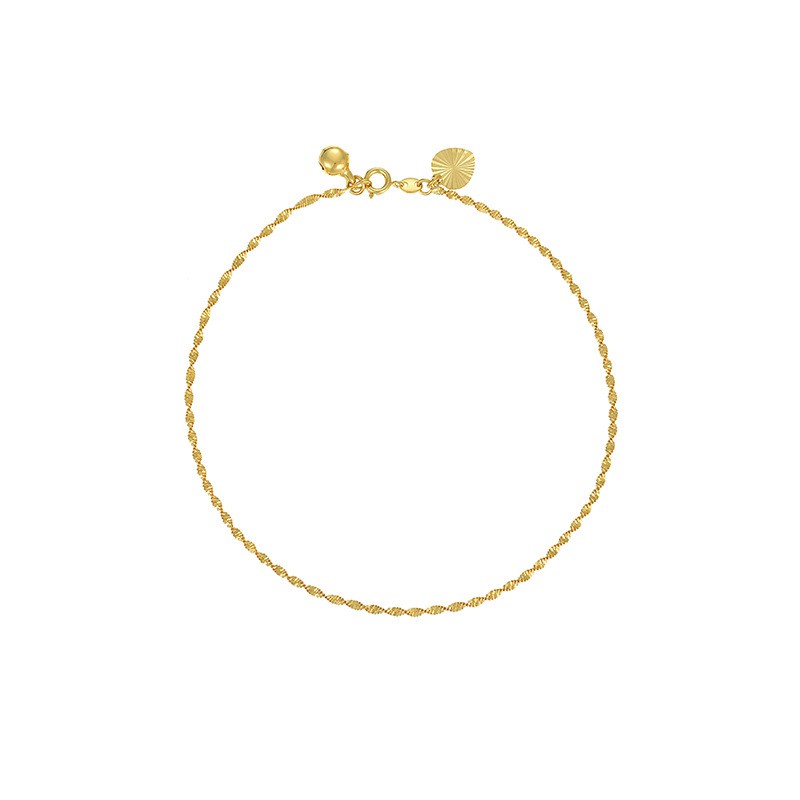 Lắc Chân Nữ Mạ Vàng 23K, Khóa Gắn Chuông Phong Cách Nhật Bản - XPLC01 | BigBuy360 - bigbuy360.vn