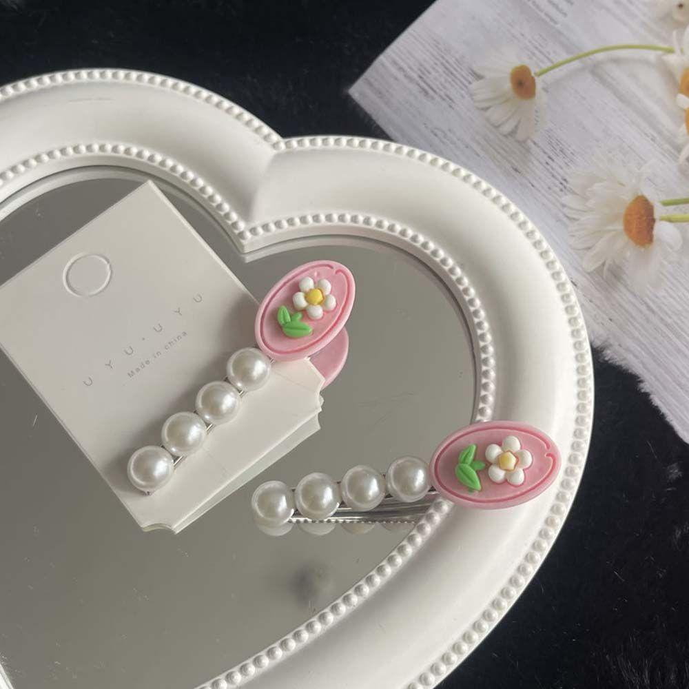 IVORY Kẹp Tóc Hoa Tulip Hồng Phong Cách Hàn Quốc Cổ Điển Cho Nữ