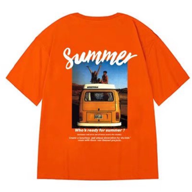 Áo Thun Tay Ngắn Dáng Rộng In Chữ Size M-8XL Thời Trang Cho Nam