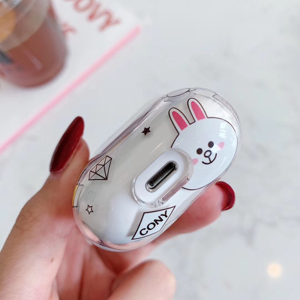 Hộp đựng tai nghe không dây Bluetooth hình gấu cute