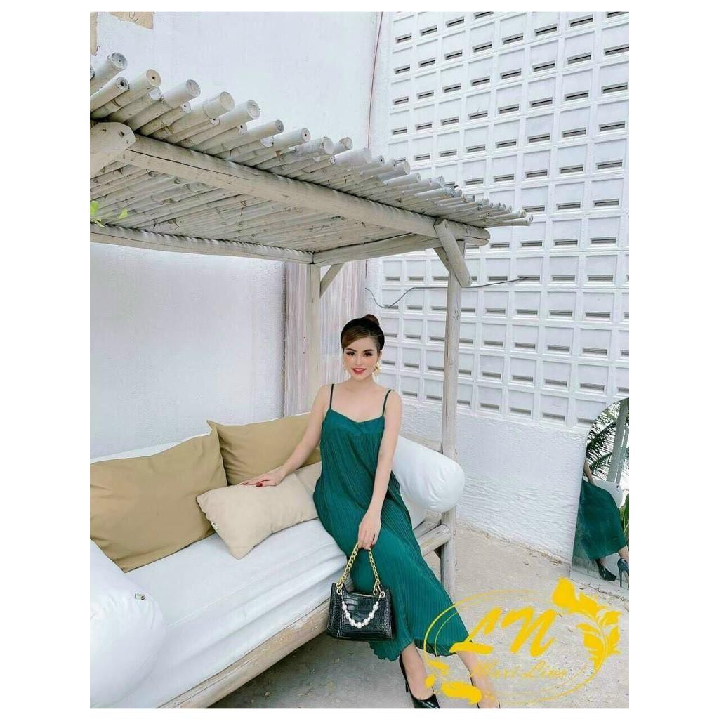 Đầm 2 Dây Dập Li- Đầm Suông Thiết Kế Sexy, Đơn Giản Nhưng Không Kém Phần Sang Chảnh Phù Hợp Cho Các Bạn Đi Dạo Phố