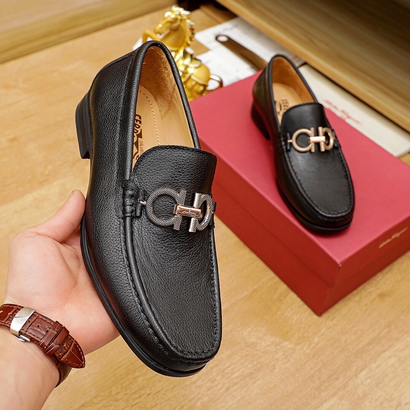 Giày tây lười cho nam thương hiệu Salvatore Ferragamo da thật cao cấp có 2 mẫu