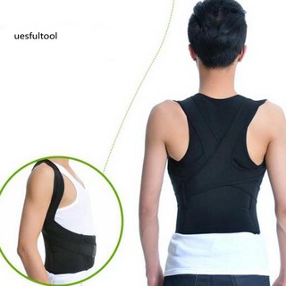 Men Women Adjustable Posture Corrector Lumbar Support Belt Shoulder Back Brace