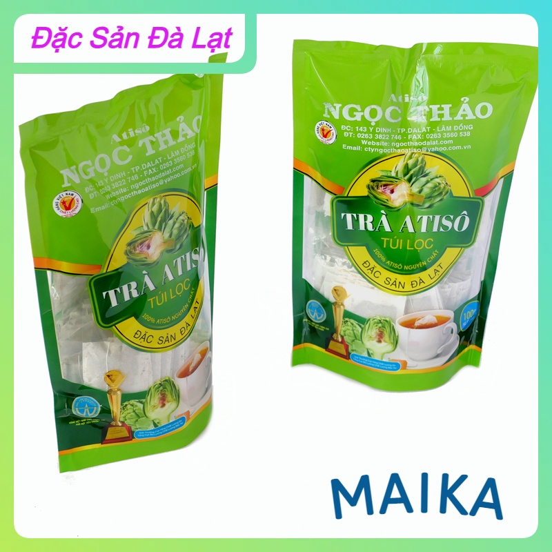 Combo 2 gói trà atiso 100 túi lọc loại đặc sản