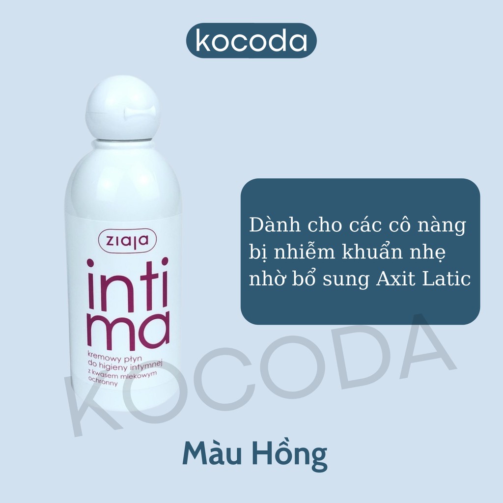 Dung dịch vệ sinh phụ nữ Intima Ziaja Ba Lan 200ml - KOCODA