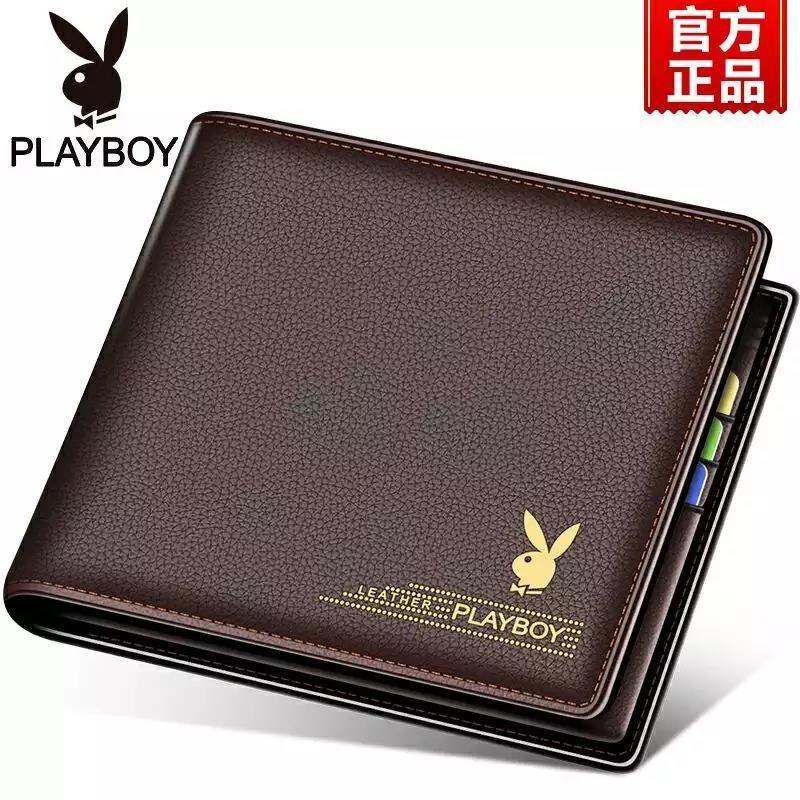 Ví Da Playboy Dáng Ngắn Phong Cách Doanh Nhân Thời Trang Cho Nam