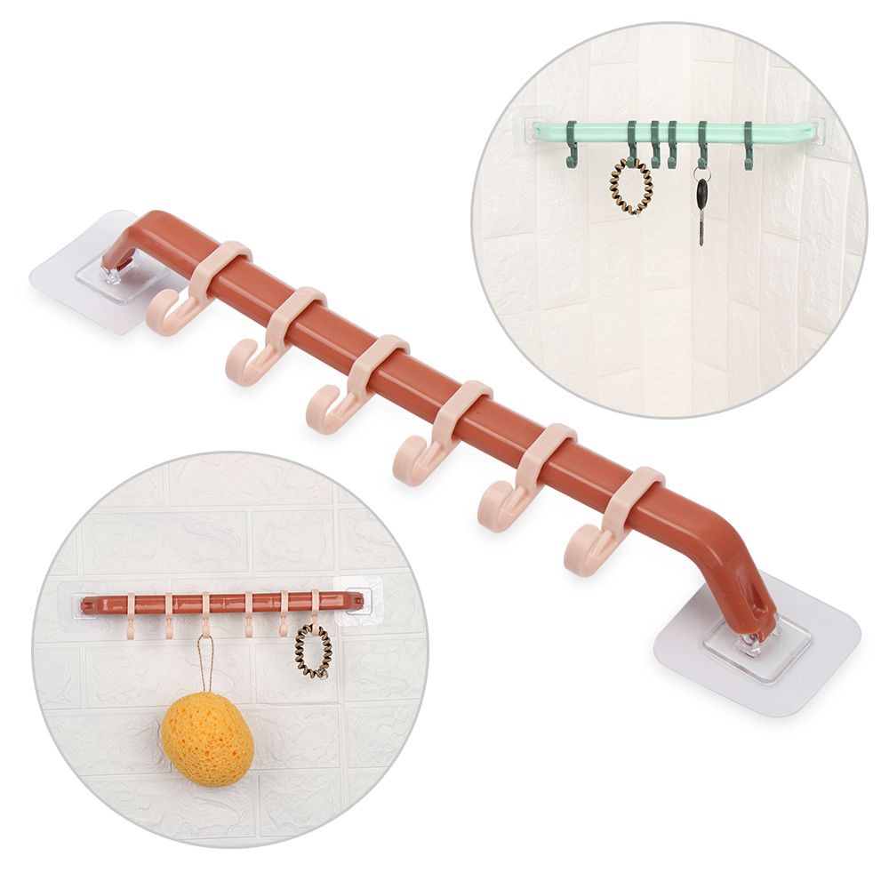 Giá Treo Đồ Dùng Một Tầng Không Cần Đục Lỗ Tiện Dụng Cho Nhà Bếp/ Nhà Tắm