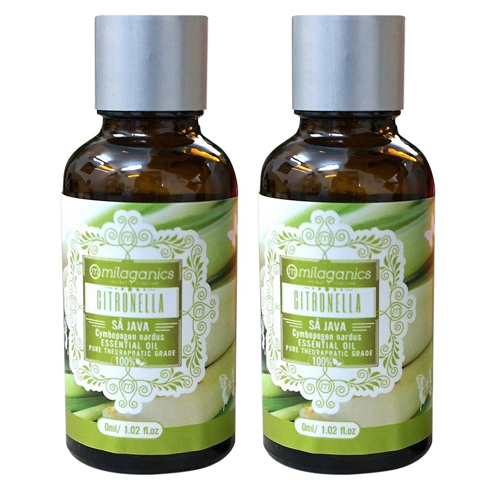 Tinh Dầu Sả Java Milaganics Citronella Essential Oil 10ml