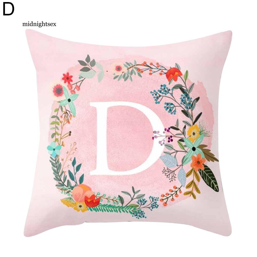 Vỏ Gối In Chữ Pink Độc Đáo Trang Trí Nội Thất