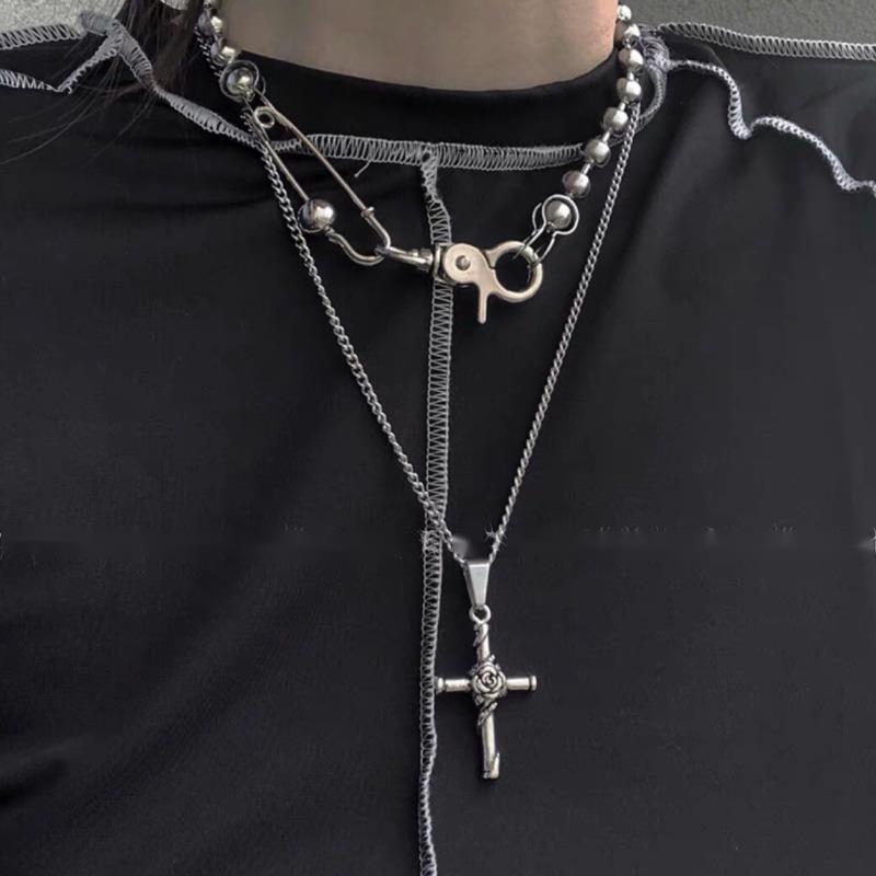 Vòng Cổ Chuỗi Hạt Tròn Thời Trang Phong Cách Hip Hop 19810