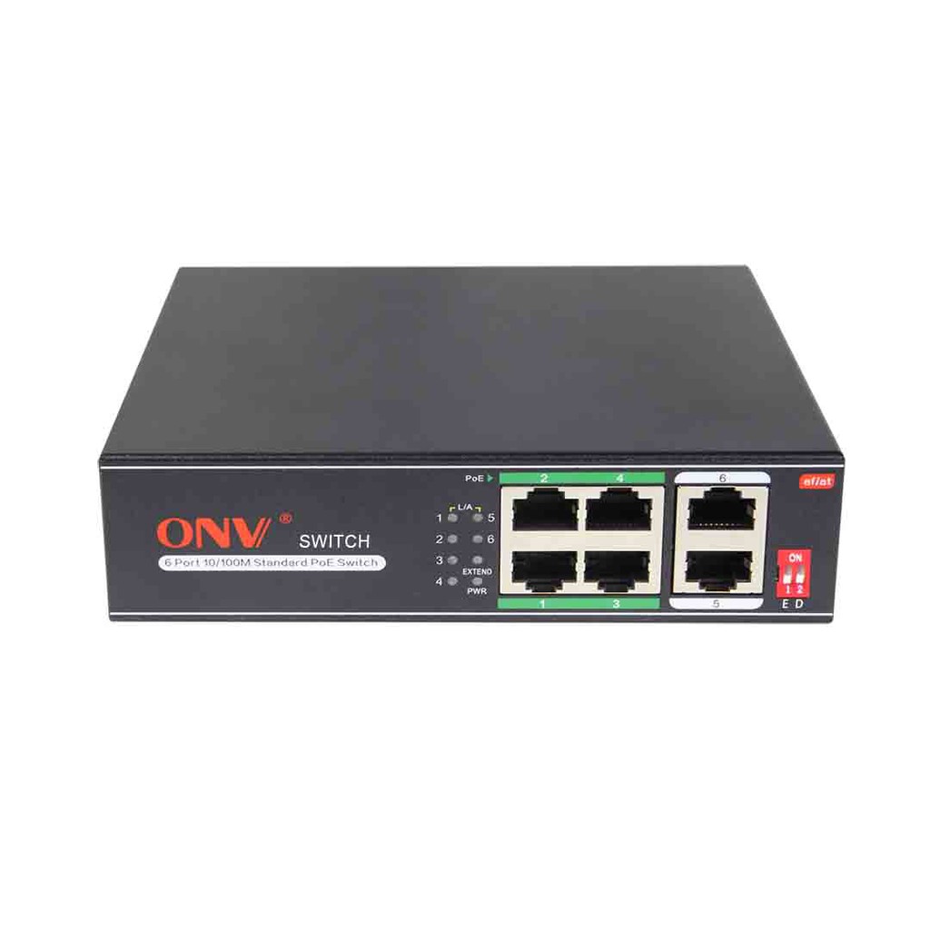 Thiết bị mạng HUB -SWITCH POE ONV H1064PLS (Switch POE 4 cổng)