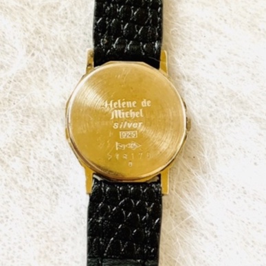 Đông hồ nữ bạc đúc nguyên khối Helene De Michel