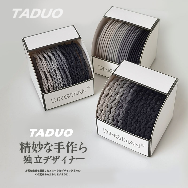 Dây Buộc Tóc Màu Đen Co Giãn Phong Cách Hàn Quốc Thời Trang Cho Nữ