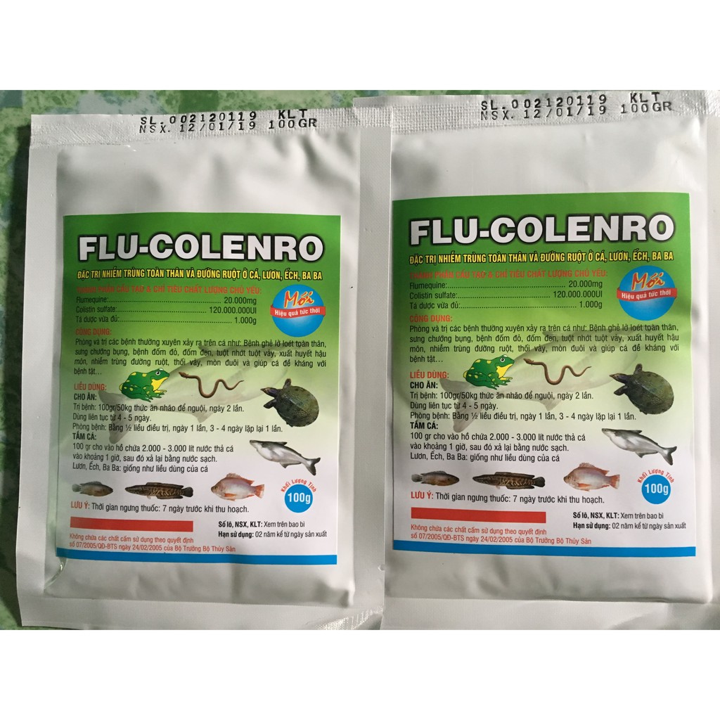 Flucolenro phòng và đặc trị các bệnh trên cá lươn ếch baba...