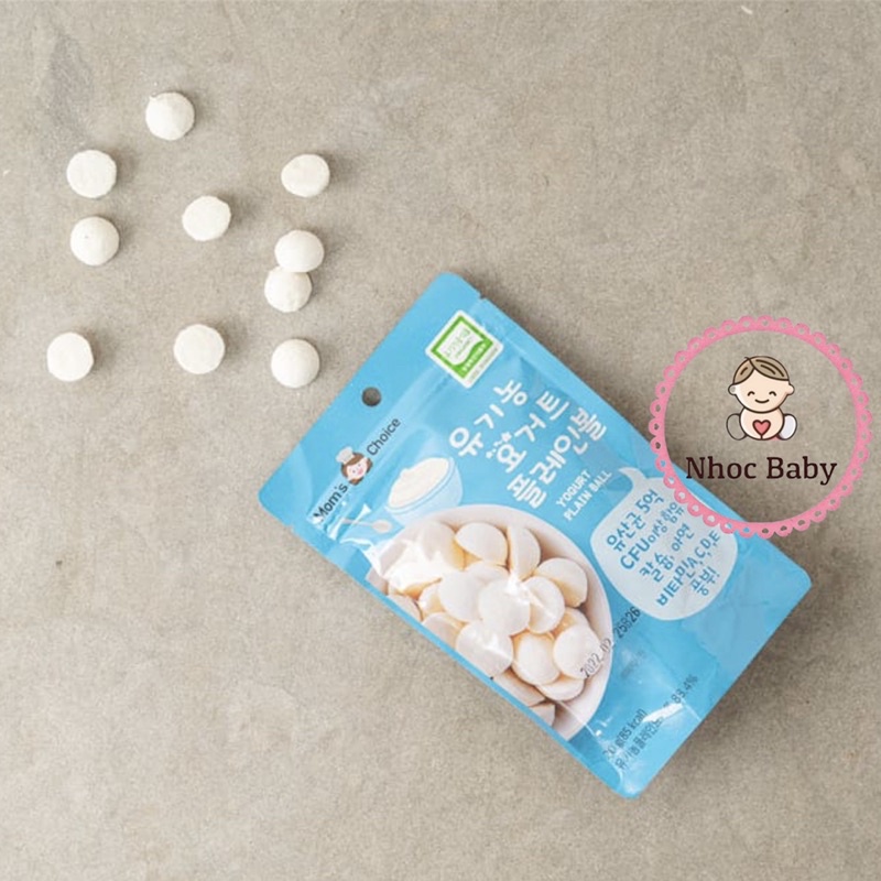 Mom’s Choice | Sữa chua khô organic sấy lạnh hữu cơ cho bé 7m+ 20gram (Hàn quốc)