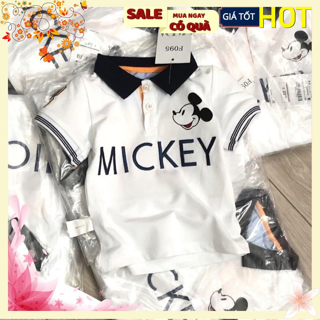 BÁN SỈ ÁO IN HÌNH MICKY CỔ BÉ CHO BT VÀ BG