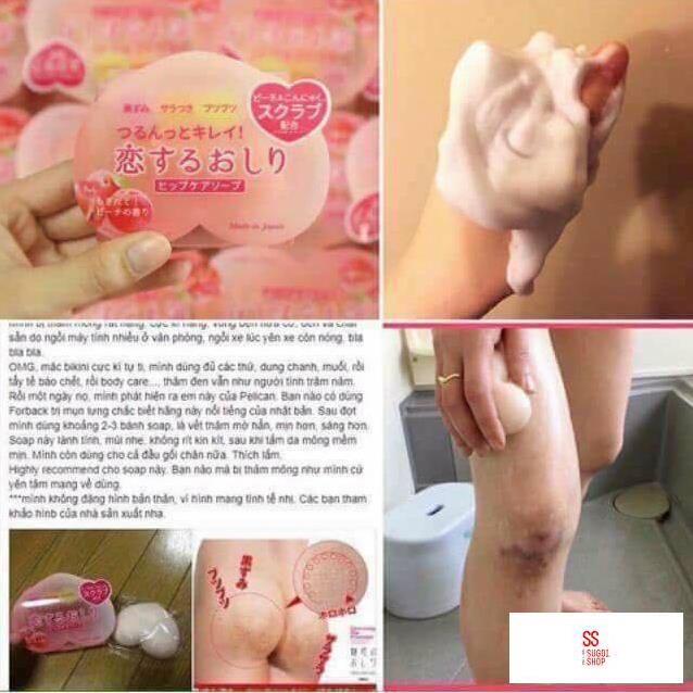 Xà phòng làm giảm thâm mông Trái đào Pelican soap | BigBuy360 - bigbuy360.vn
