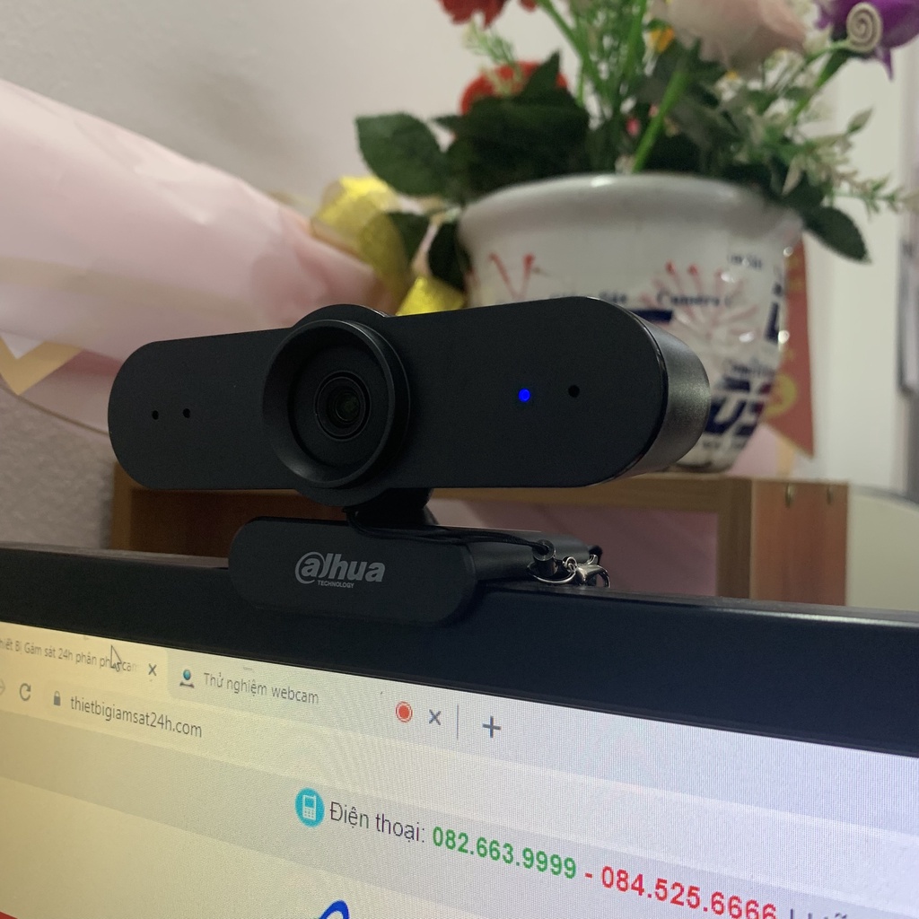 Webcam máy tính Dahua U320 độ nét cao, tích hợp mic, bảo hành 24 tháng