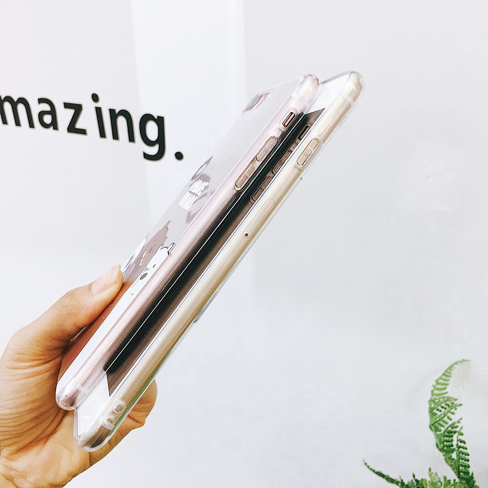 Ốp iphone Ốp điện thoại mềm họa tiết gấu đáng yêu cho Iphone 6s 7 8 plus X XR XS MAX 11 pro max 7plus 8plus se 2020 | BigBuy360 - bigbuy360.vn