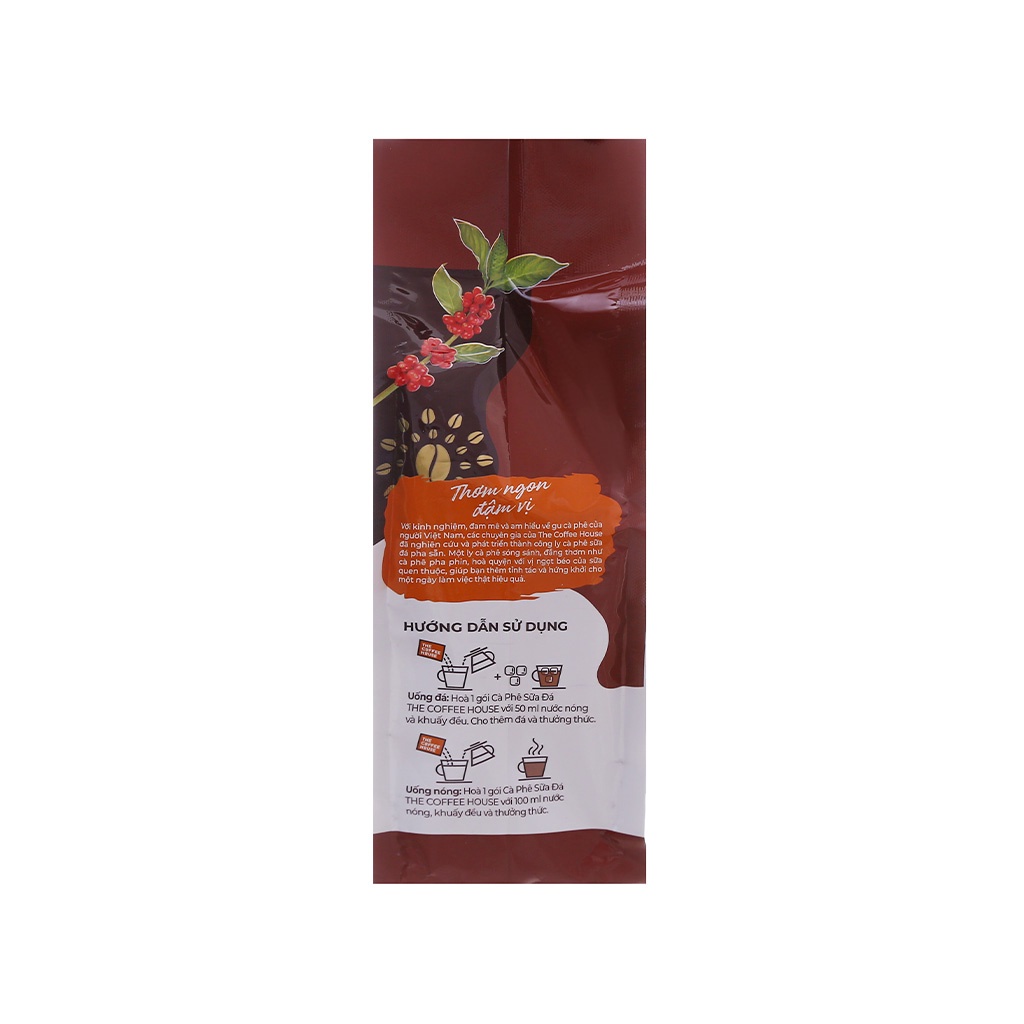 Giá chỉ 98.000 đ/Hộp 25 Gói lớn * 22 G/ gói Cà Phê Sữa Đá The Coffee House THƠM NGON ĐẬM VỊ