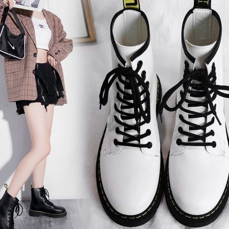Giày bốt (boot) nữ cổ cao khóa sau chiến binh, bốt nữ thời trang phong cách mới