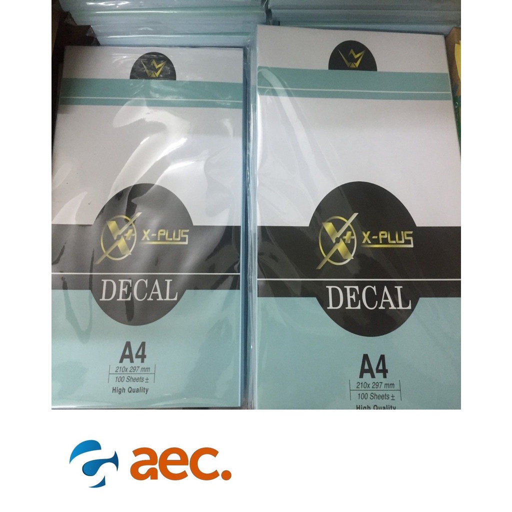 Giấy decal đế xanh A4  dùng cho máy in đen trắng và máy in phun màu