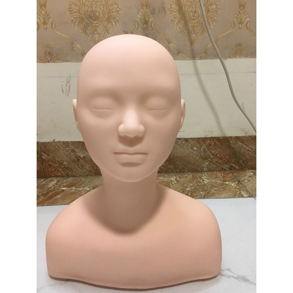Đầu canh silicon nửa người học massage