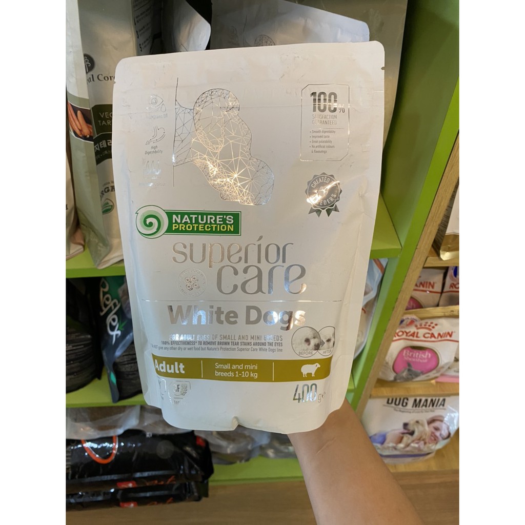 Nature’s Protection Superior Care White Dogs 400gr HẠT CHO CHÓ LÔNG TRẮNG