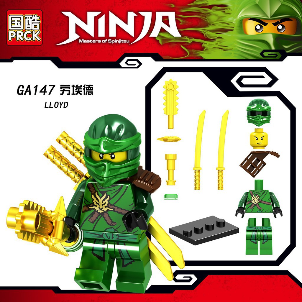 Đồ Chơi Minifigures Các Nhân Vật Trong Ninjago Thế Hệ Mới Vũ Khí Siêu Ngầu - Golden Ninja Và Kai ZX