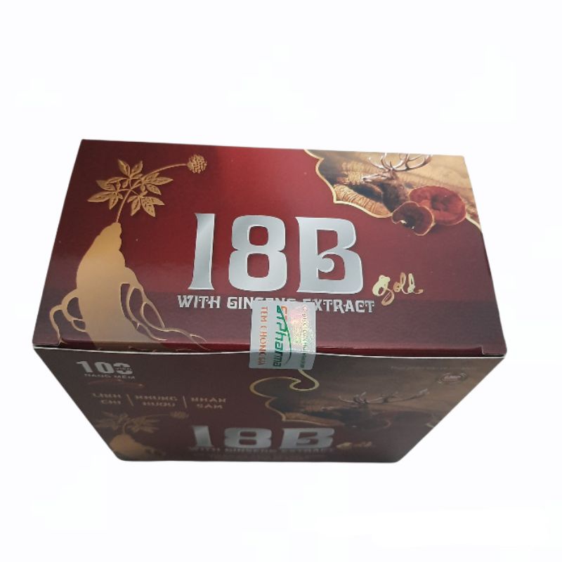 Vitamin tổng hợp 18B WITH GINSENG - giúp bồi bổ cơ thể ,tăng cường sức đề kháng - Hộp 100 viên