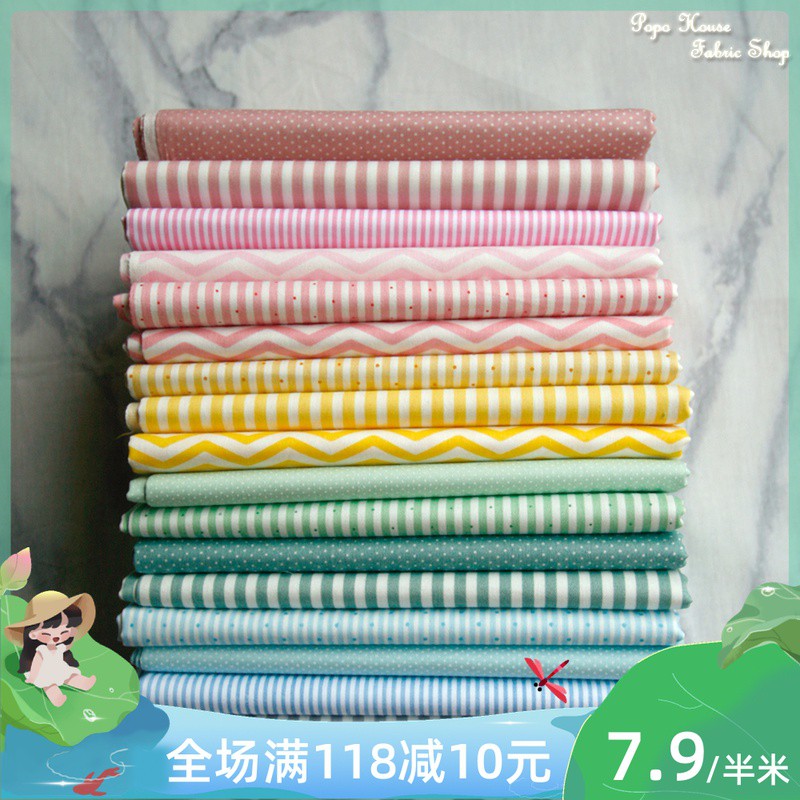 Tấm Vải Cotton Họa Tiết Chấm Bi / Kẻ Sọc Dùng Làm Phông Nền Chụp Ảnh