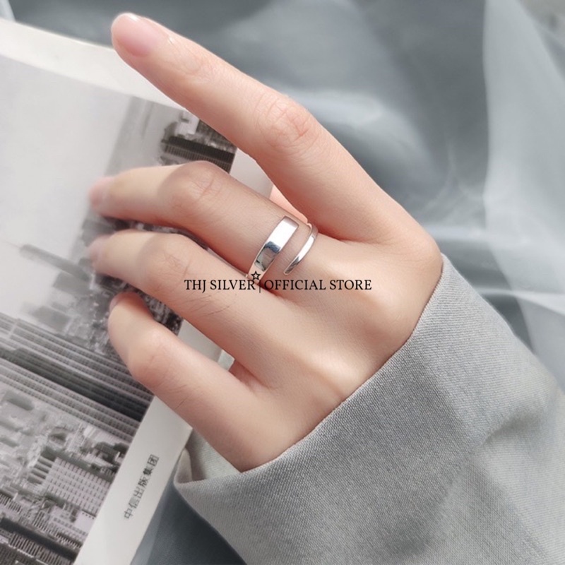 Nhẫn nữ trơn THJ - Nhẫn trơn Hotrend bóng đẹp