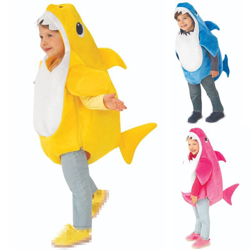 Cartoon Baby Shark Toddlers Kids Halloween Costume Fancy Dress Outfit Gifts