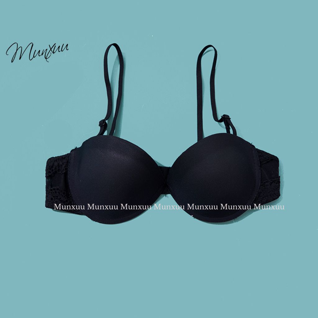 Áo cúp ngực MUNXUU đệm hình sao dây lưng phối ren chống tụt nâng đẩy ngực - AV53