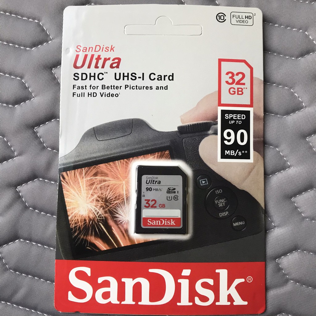 Thẻ nhớ SDHC 16GB 32GB 16GB SanDisk Ultra Class 10 Upto 100MB/s 5.0