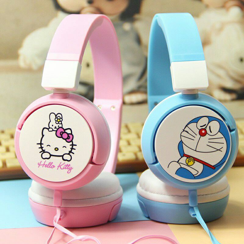 phone tai có mic doremon kitty