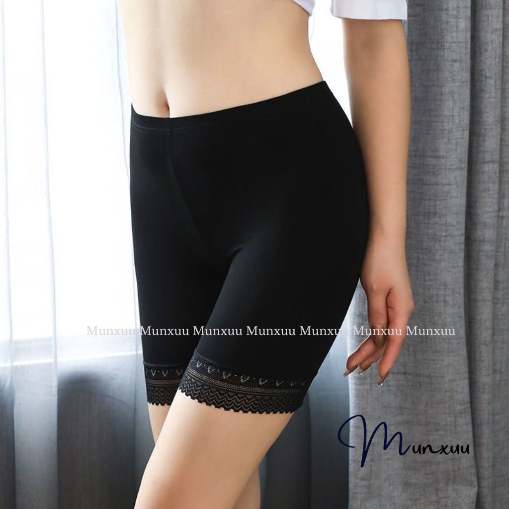 Quần mặc váy Munxuu vải cotton co dãn 4 chiều mềm mịn kháng khuẩn cao cấp - QV08