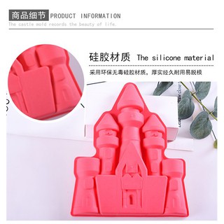 Khuôn Silicone 4D Lâu Đài 5 Chóp