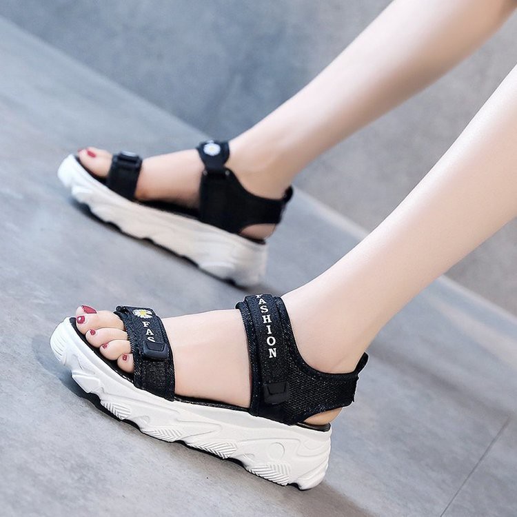 Sandal Nữ Đế Cao 3 cm Đi Học, Đi Chơi Hot trend G 128